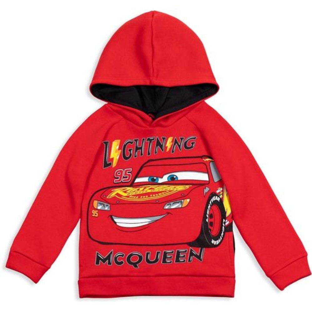 Disney Pixar Cars Pullover Hoodie - Lightning McQueen Mater for Ages 7 - 8 NWT